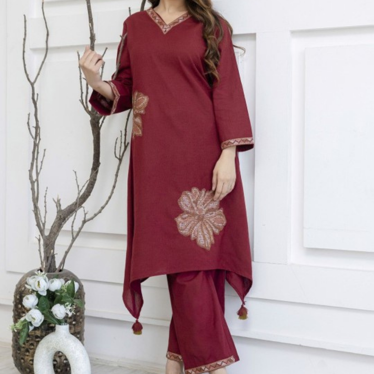 3-Piece Women’s Palazzo Kurti Set | Fusion of Comfort and Style for Any Occasion | KS-04