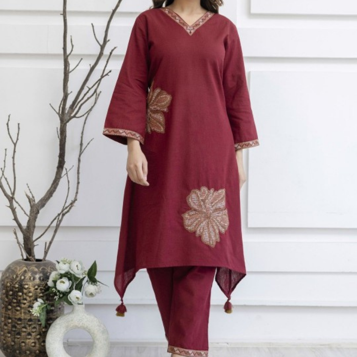 3-Piece Women’s Palazzo Kurti Set | Fusion of Comfort and Style for Any Occasion | KS-02