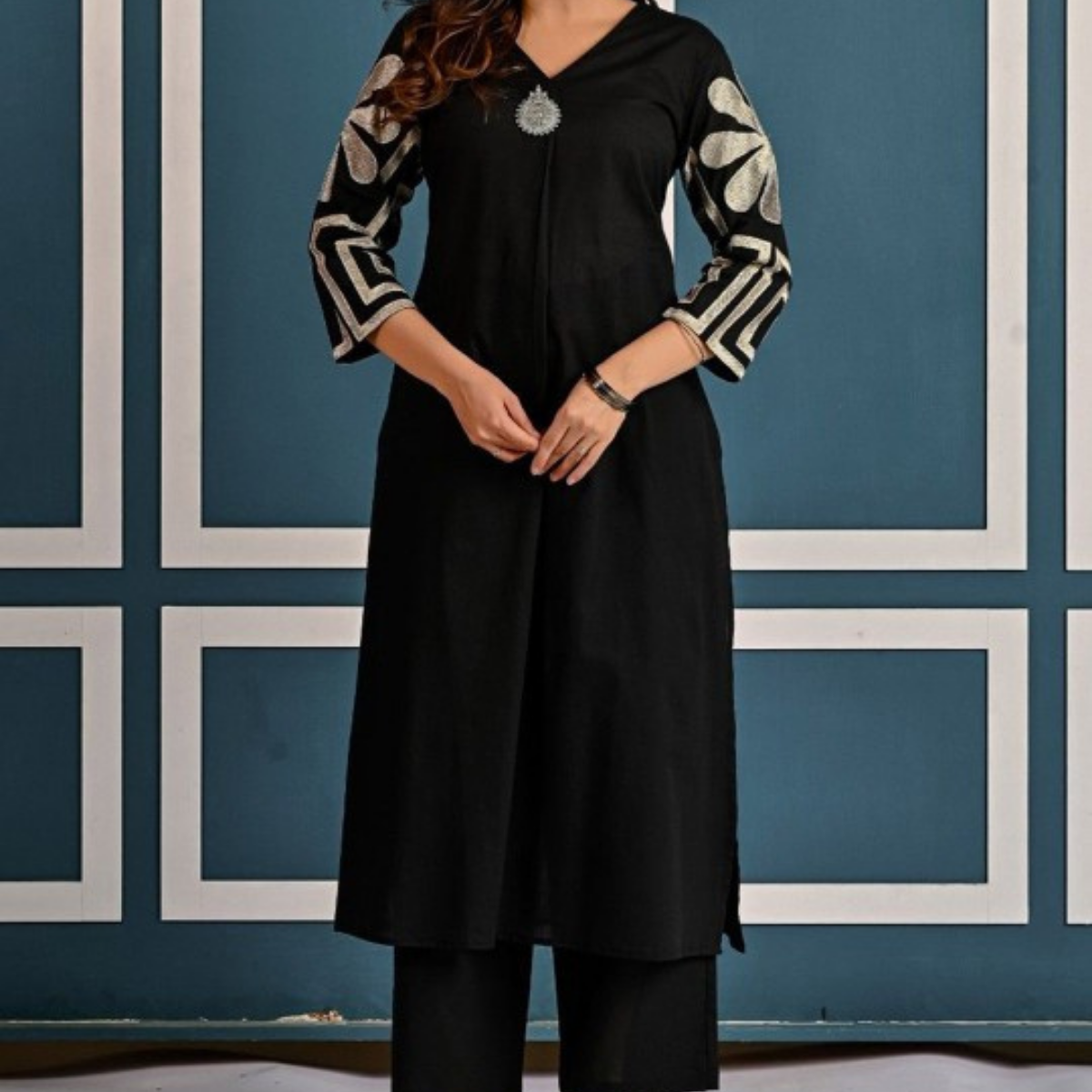 3-Piece Women’s Palazzo Kurti Set | Fusion of Comfort and Style for Any Occasion | KS-08