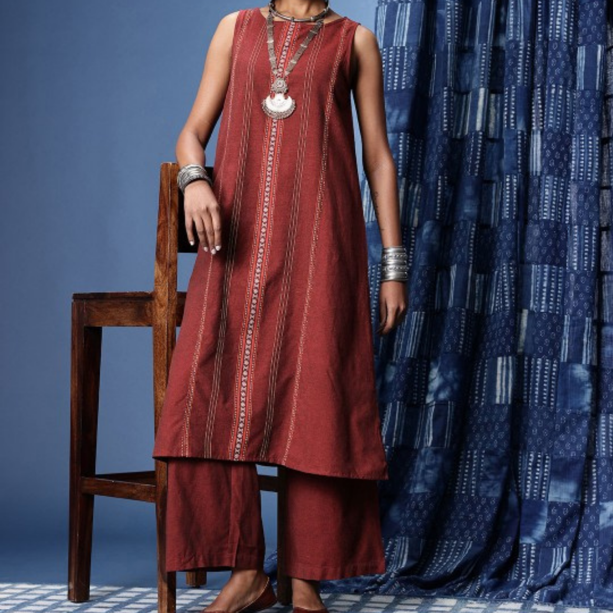 3-Piece Women’s Palazzo Kurti Set | Fusion of Comfort and Style for Any Occasion | KS-09