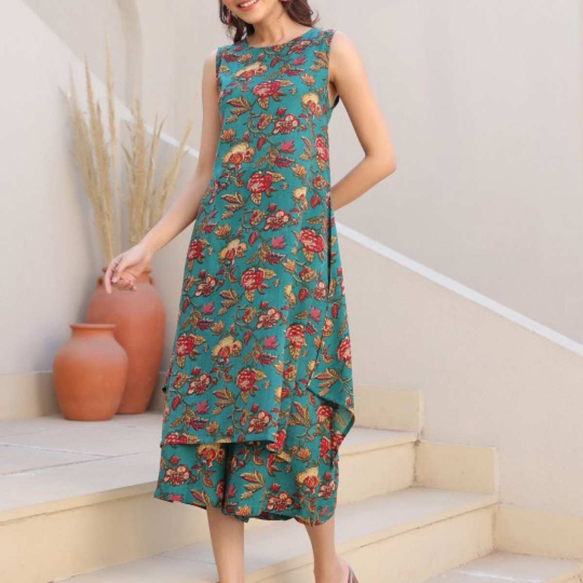 3-Piece Women’s Palazzo Kurti Set | Fusion of Comfort and Style for Any Occasion | KS-11