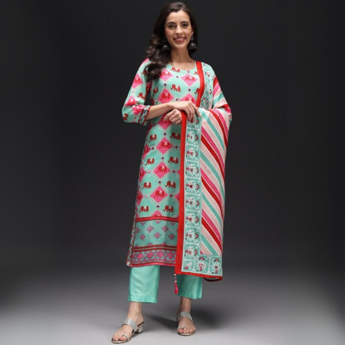 Comfort Meets Style: Women’s 3 Pack Cotton Kurta Set with Dupatta for Everyday Elegance| CK-09