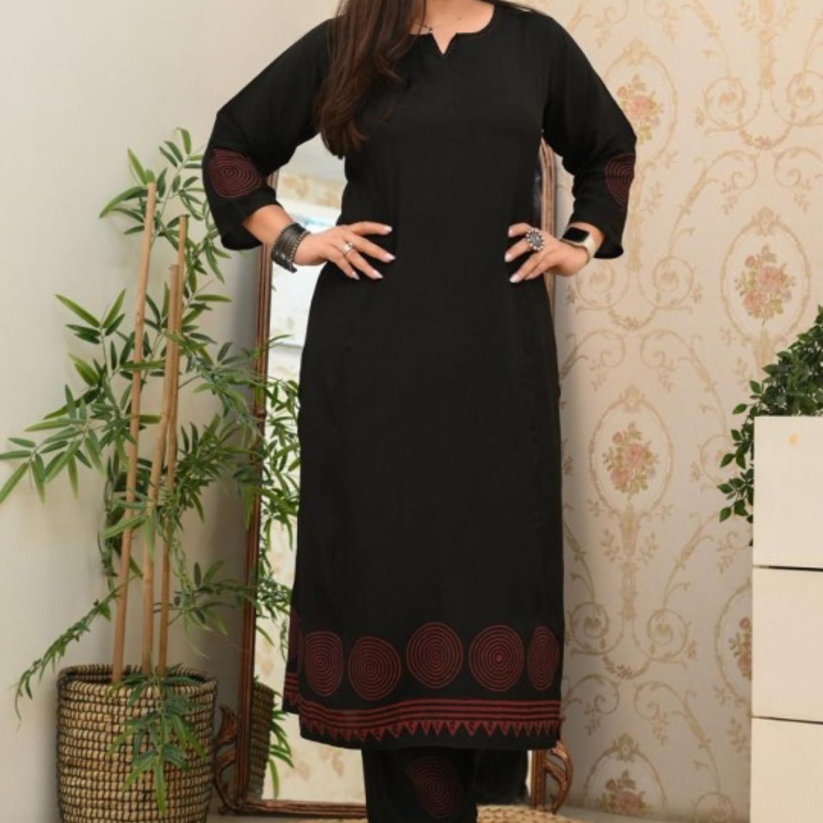 3-Piece Women’s Palazzo Kurti Set | Fusion of Comfort and Style for Any Occasion | KS-08