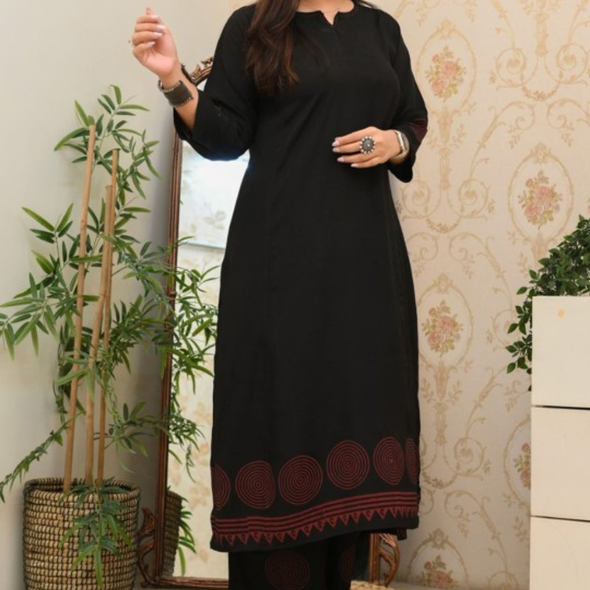 3-Piece Women’s Palazzo Kurti Set | Fusion of Comfort and Style for Any Occasion | KS-08