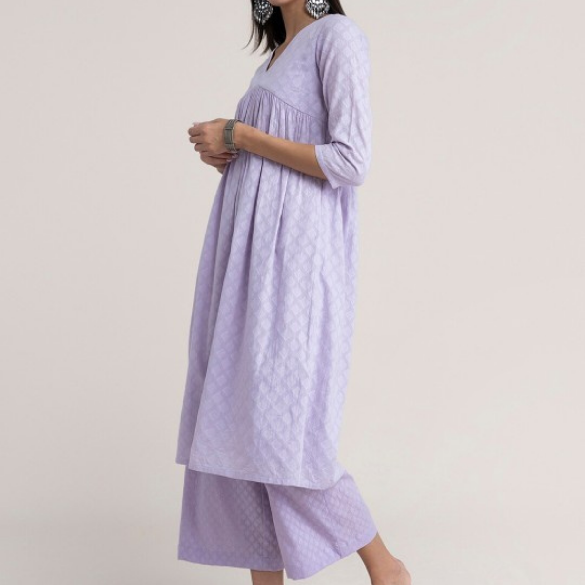 3-Piece Women’s Palazzo Kurti Set | Fusion of Comfort and Style for Any Occasion | KS-06