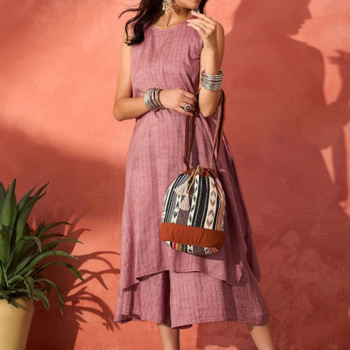 3-Piece Women’s Palazzo Kurti Set | Fusion of Comfort and Style for Any Occasion | KS-15