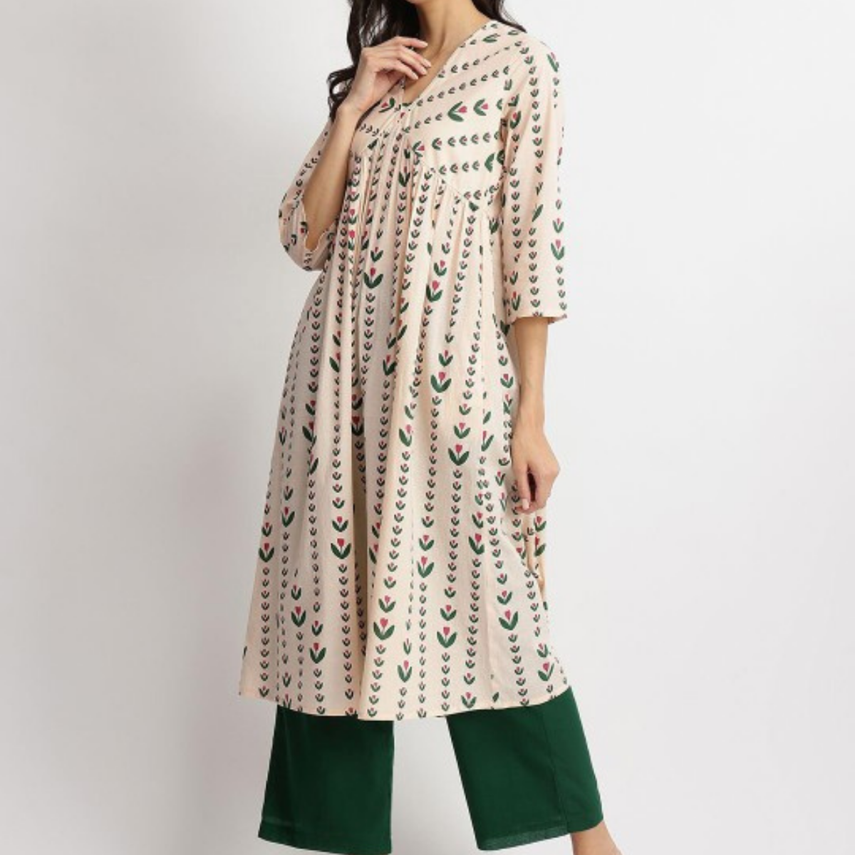 3-Piece Women’s Palazzo Kurti Set | Fusion of Comfort and Style for Any Occasion | KS-03