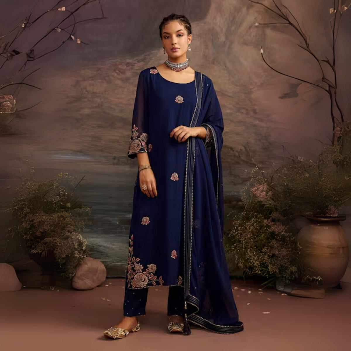 Comfort Meets Style: Women’s 3 Pack Cotton Kurta Set with Dupatta for Everyday Elegance| CK-07