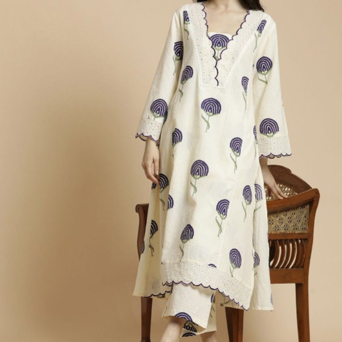 3-Piece Women’s Palazzo Kurti Set | Fusion of Comfort and Style for Any Occasion | KS-05