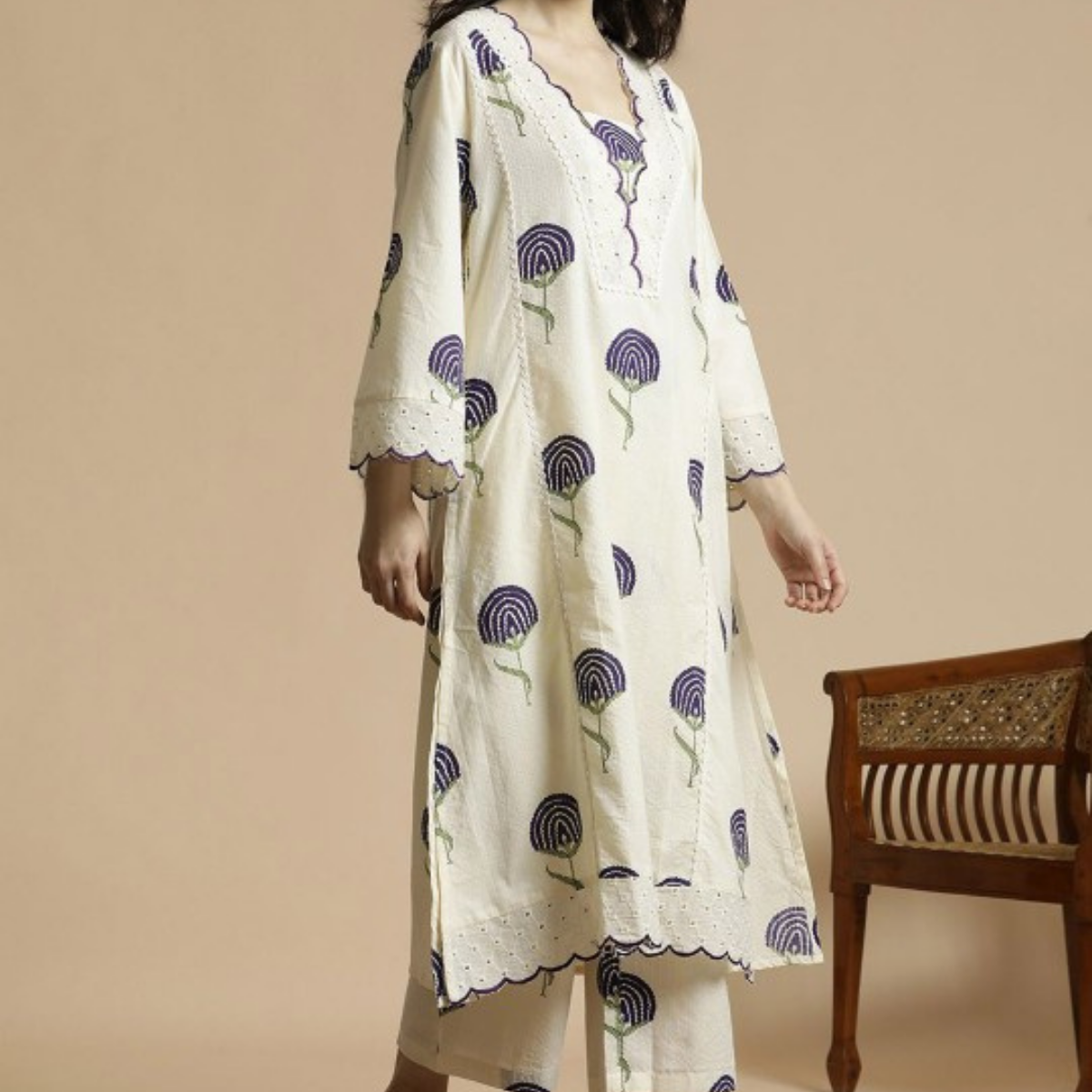 3-Piece Women’s Palazzo Kurti Set | Fusion of Comfort and Style for Any Occasion | KS-05