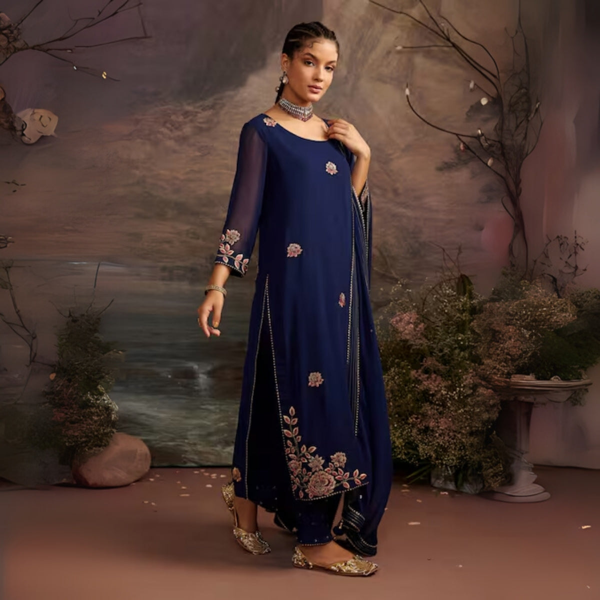 Comfort Meets Style: Women’s 3 Pack Cotton Kurta Set with Dupatta for Everyday Elegance| CK-07
