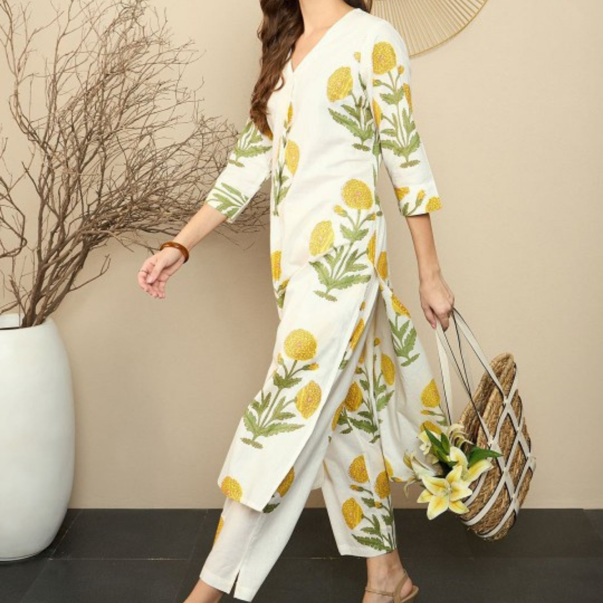 3-Piece Women’s Palazzo Kurti Set | Fusion of Comfort and Style for Any Occasion | KS-05