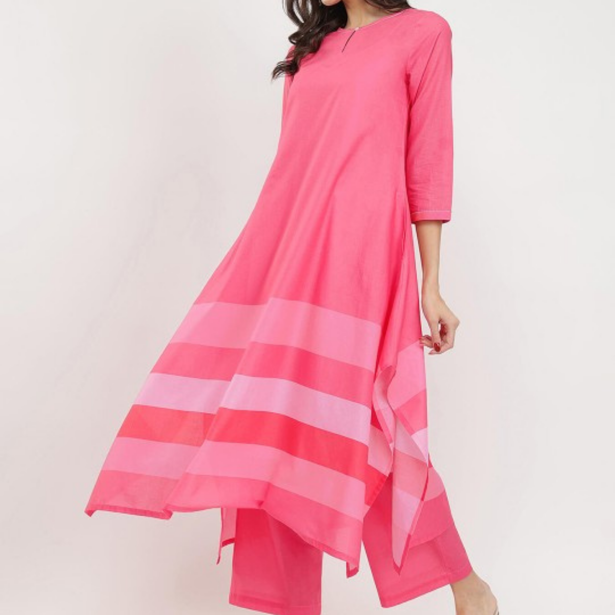3-Piece Women’s Palazzo Kurti Set | Fusion of Comfort and Style for Any Occasion | KS-04