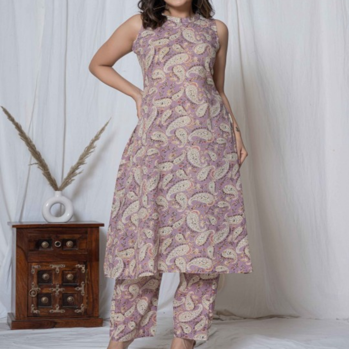 3-Piece Women’s Palazzo Kurti Set | Fusion of Comfort and Style for Any Occasion | KS-12