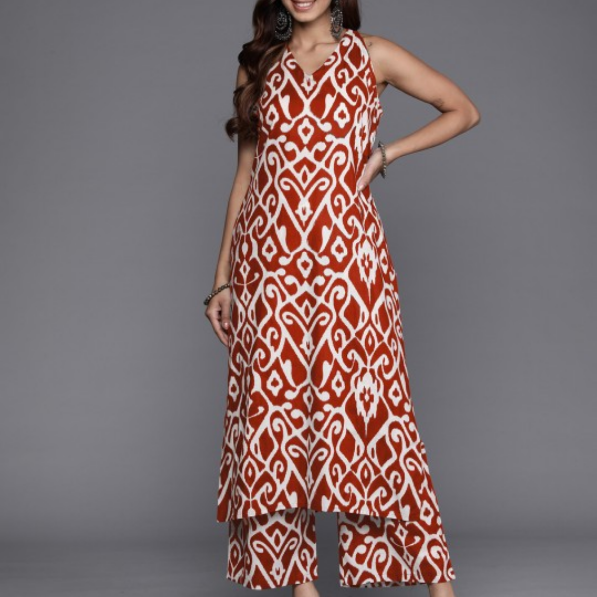 3-Piece Women’s Palazzo Kurti Set | Fusion of Comfort and Style for Any Occasion | KS-12