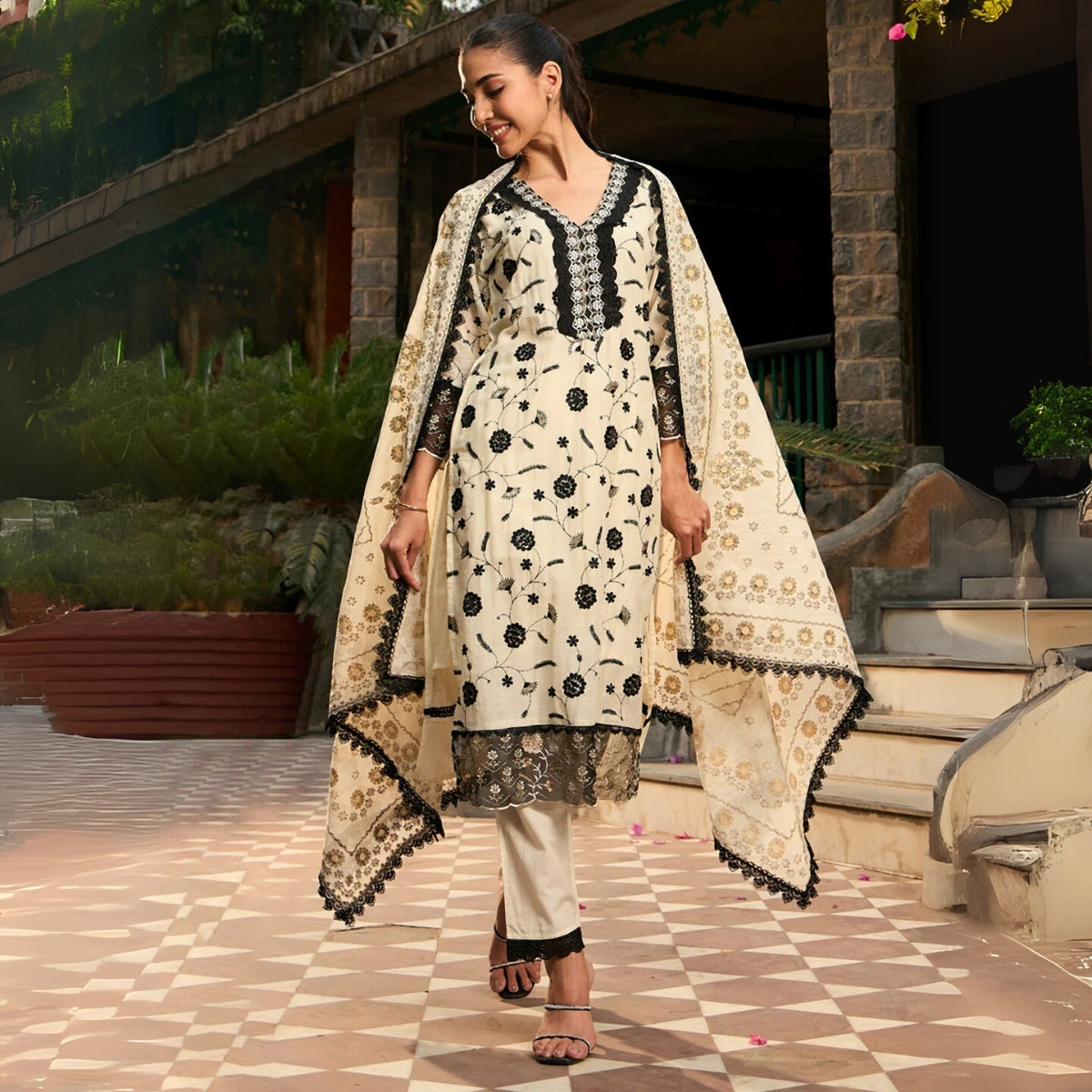Comfort Meets Style: Women’s 3 Pack Cotton Kurta Set with Dupatta for Everyday Elegance| CK-08