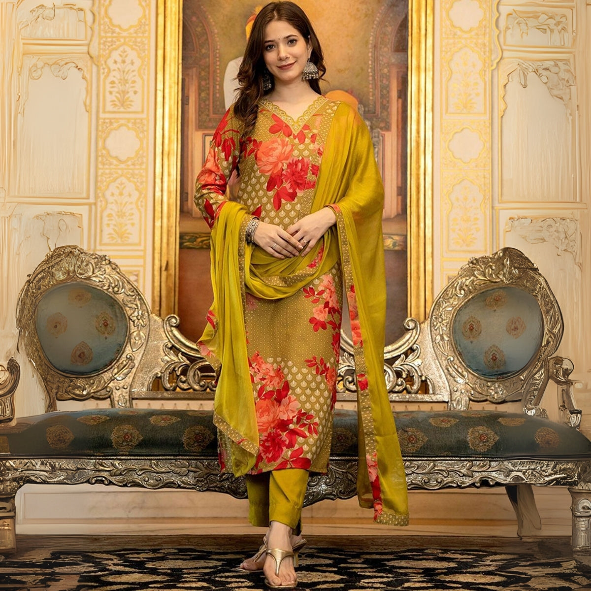 Comfort Meets Style: Women’s 3 Pack Cotton Kurta Set with Dupatta for Everyday Elegance| CK-10