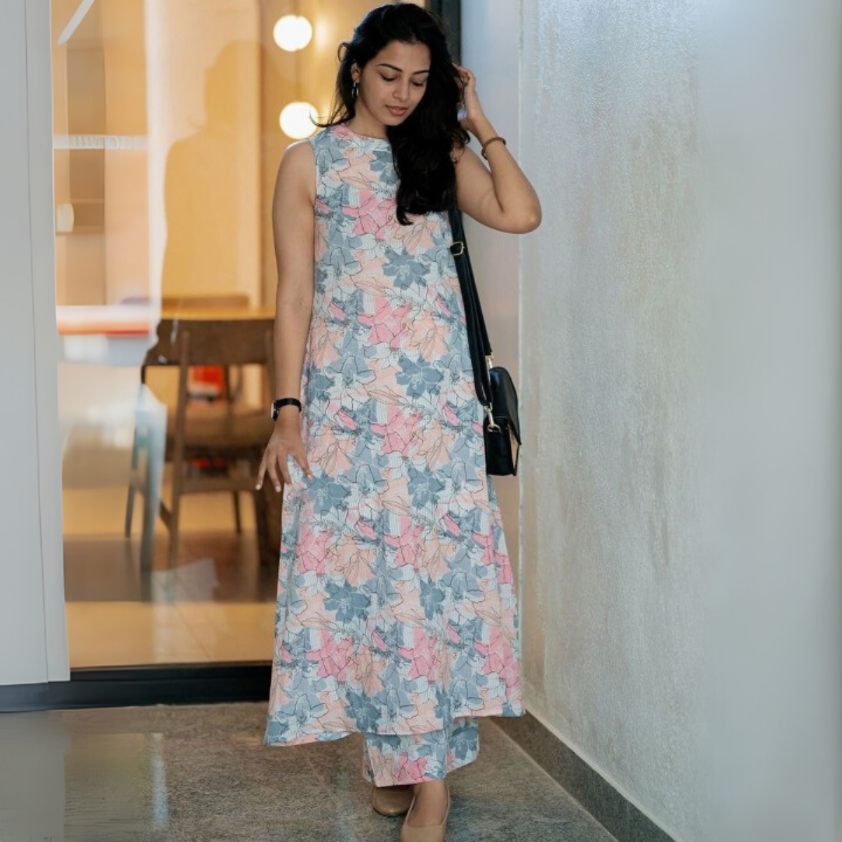 3-Piece Women’s Palazzo Kurti Set | Fusion of Comfort and Style for Any Occasion | KS-13
