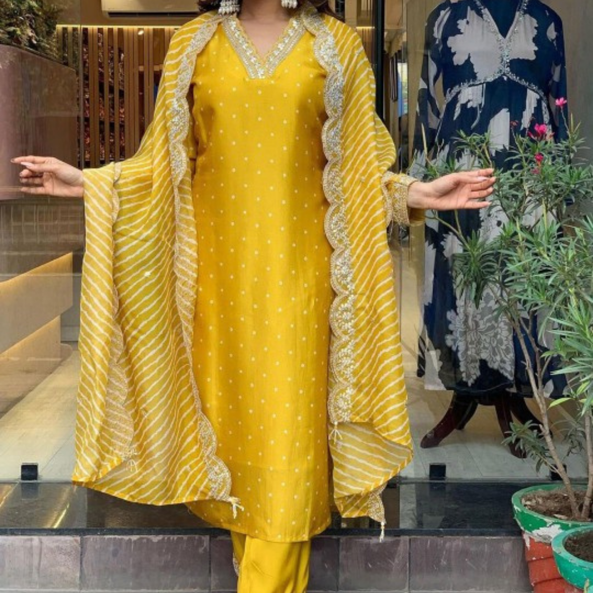 PACK OF 3 | Stylish Women’s Suit Set with Matching Dupatta | Perfect for Festivals & Parties | SD-09