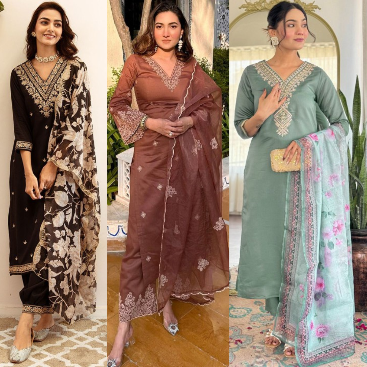 PACK OF 3 | Stylish Women’s Suit Set with Matching Dupatta | Perfect for Festivals & Parties | SD-06