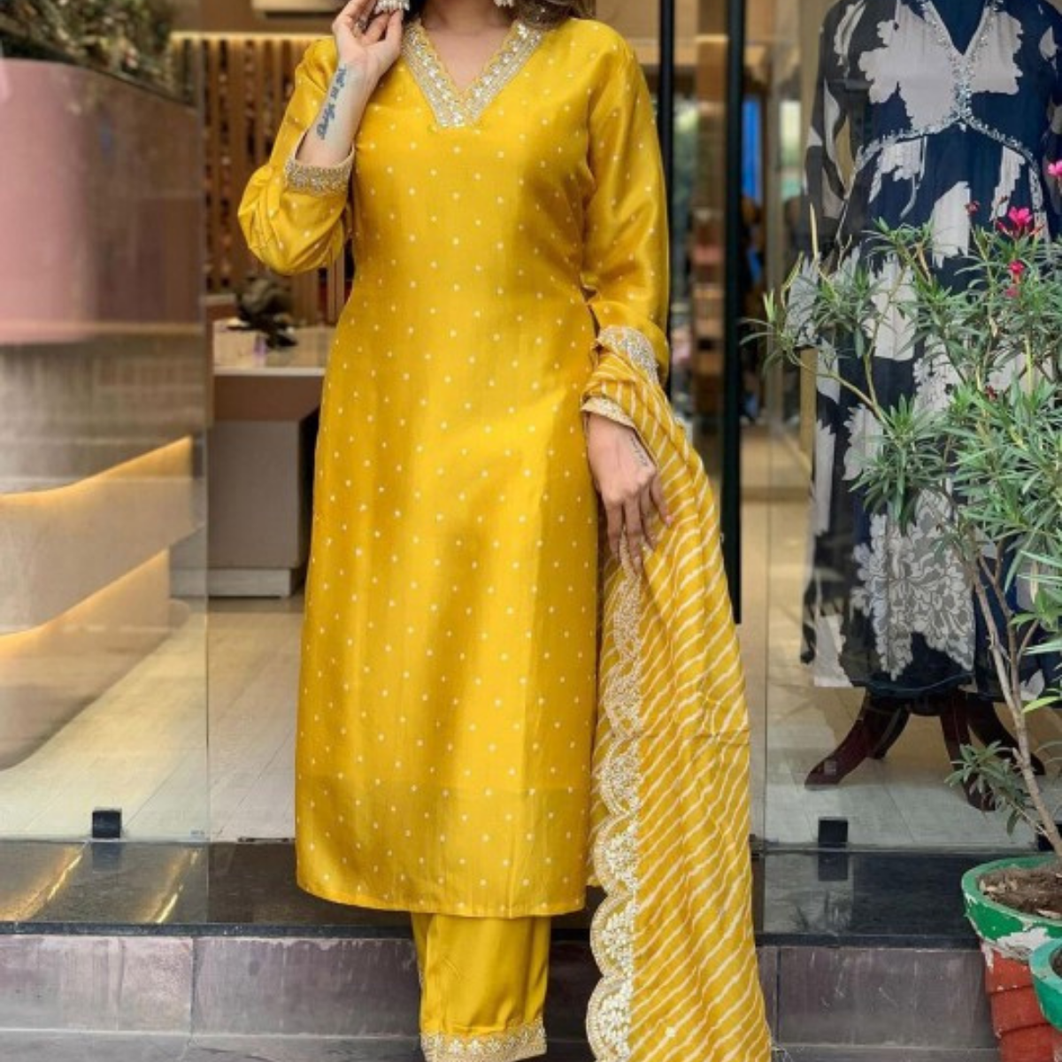 PACK OF 3 | Stylish Women’s Suit Set with Matching Dupatta | Perfect for Festivals & Parties | SD-09