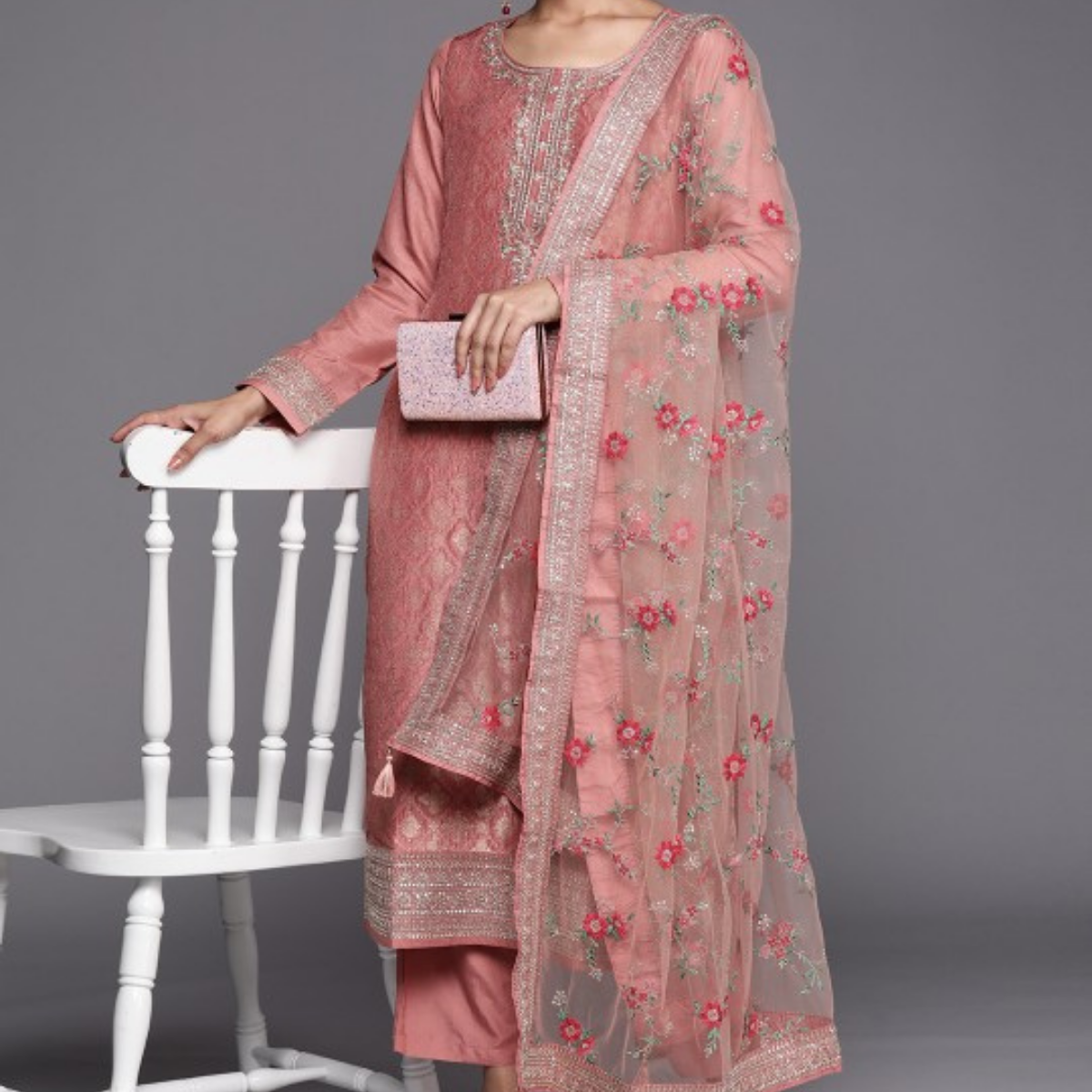 PACK OF 3 | Stylish Women’s Suit Set with Matching Dupatta | Perfect for Festivals & Parties | SD-08