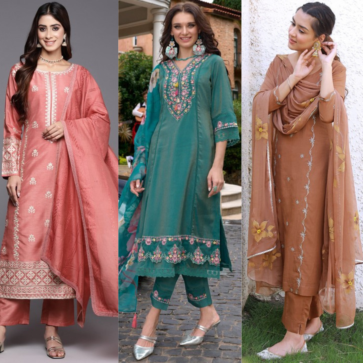 PACK OF 3 | Stylish Women’s Suit Set with Matching Dupatta | Perfect for Festivals & Parties | SD-07