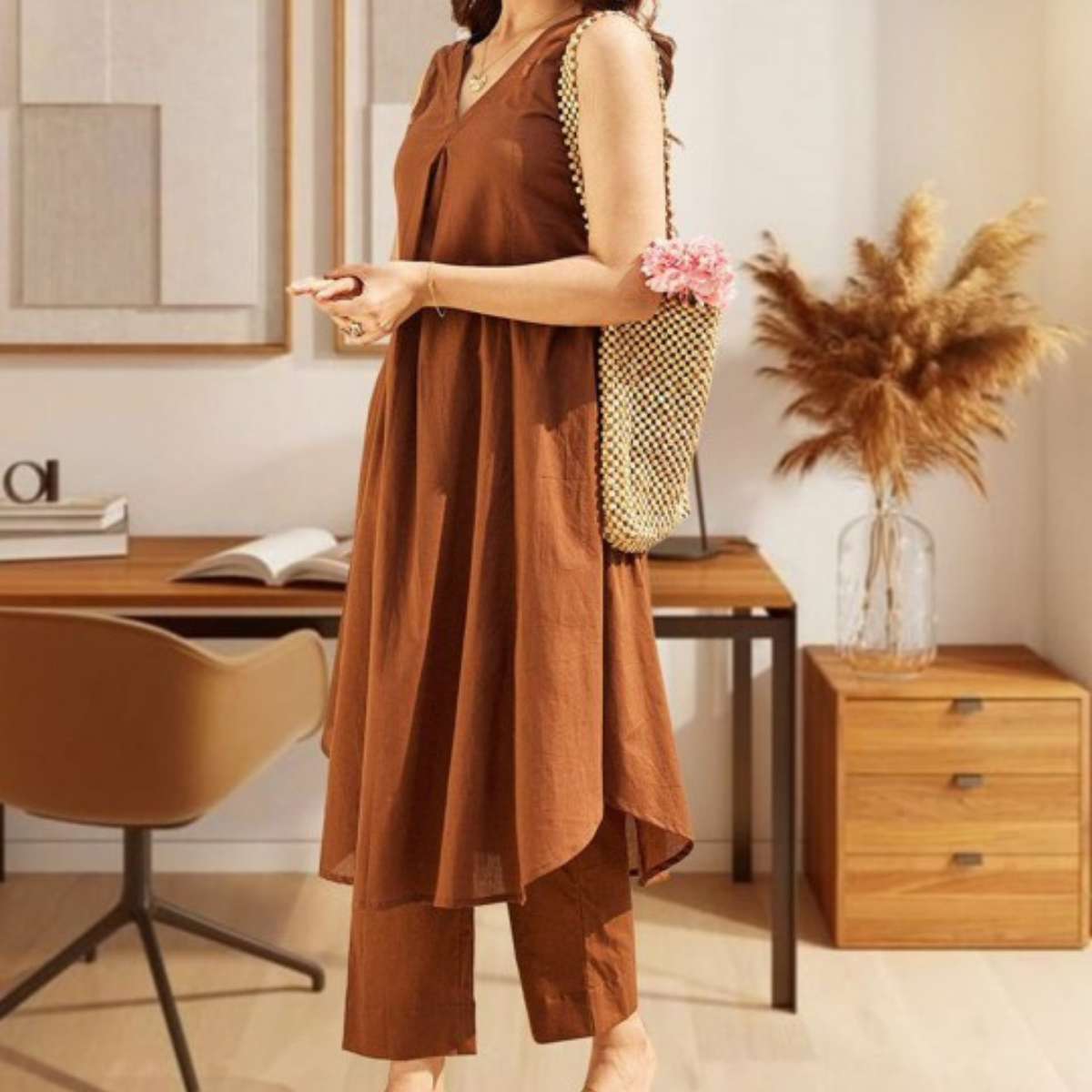 3-Piece Women’s Palazzo Kurti Set | Fusion of Comfort and Style for Any Occasion | KS-07