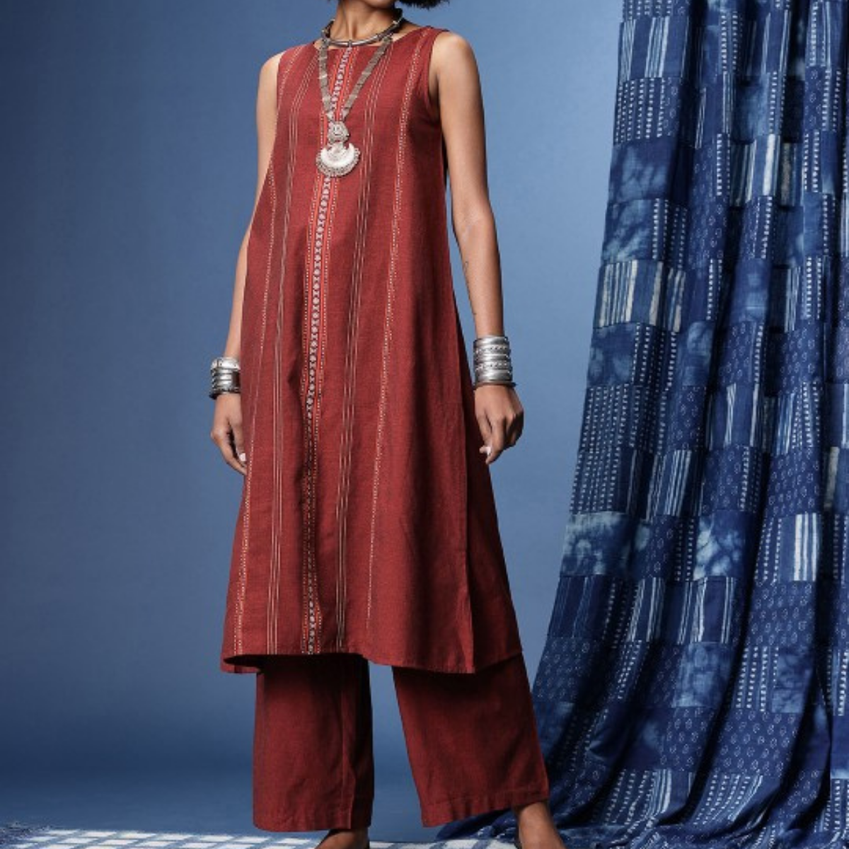 3-Piece Women’s Palazzo Kurti Set | Fusion of Comfort and Style for Any Occasion | KS-09