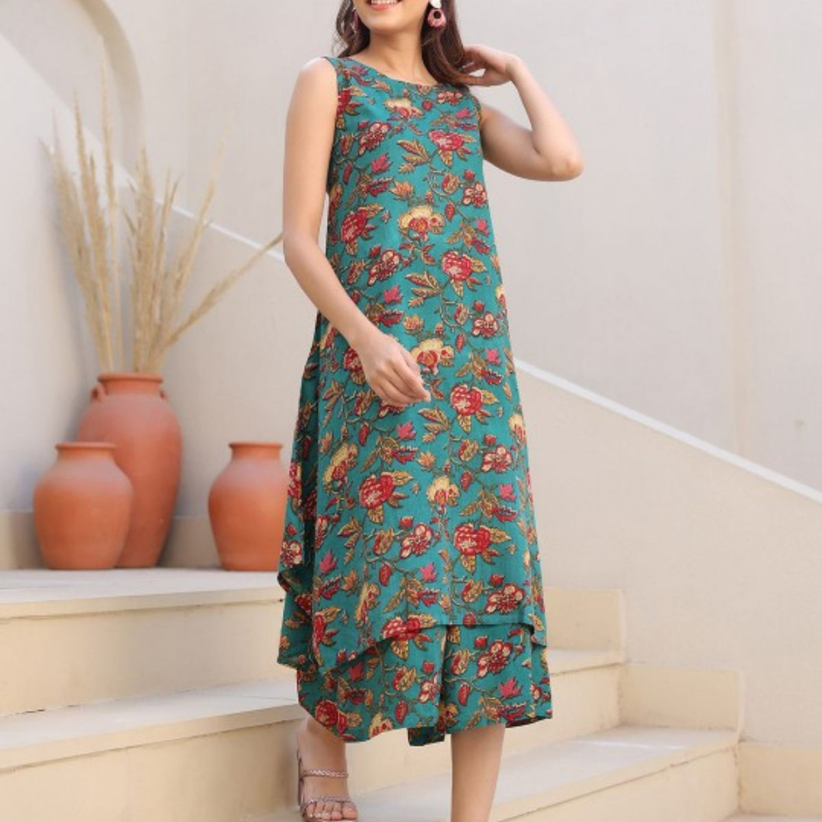 3-Piece Women’s Palazzo Kurti Set | Fusion of Comfort and Style for Any Occasion | KS-11