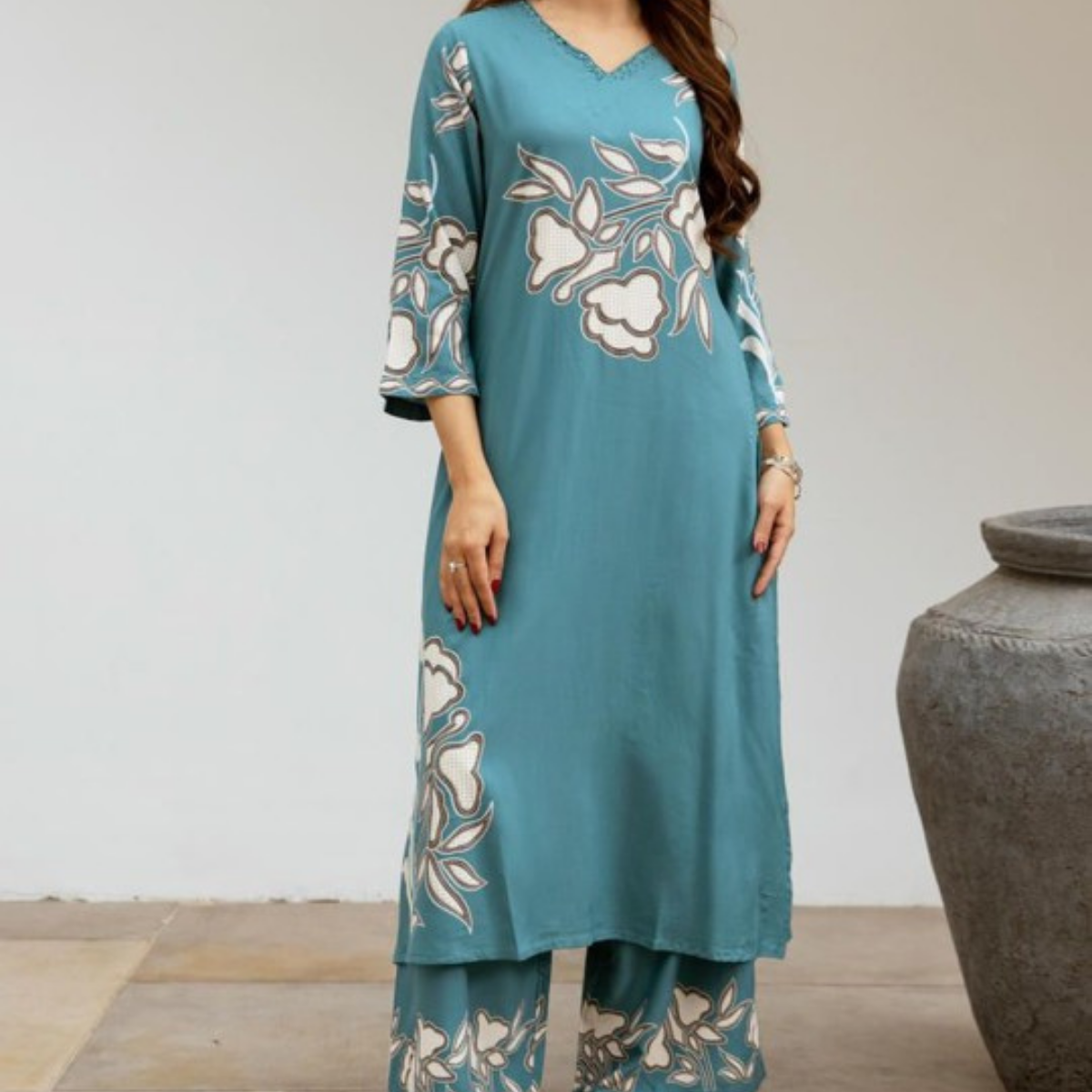 3-Piece Women’s Palazzo Kurti Set | Fusion of Comfort and Style for Any Occasion | KS-01