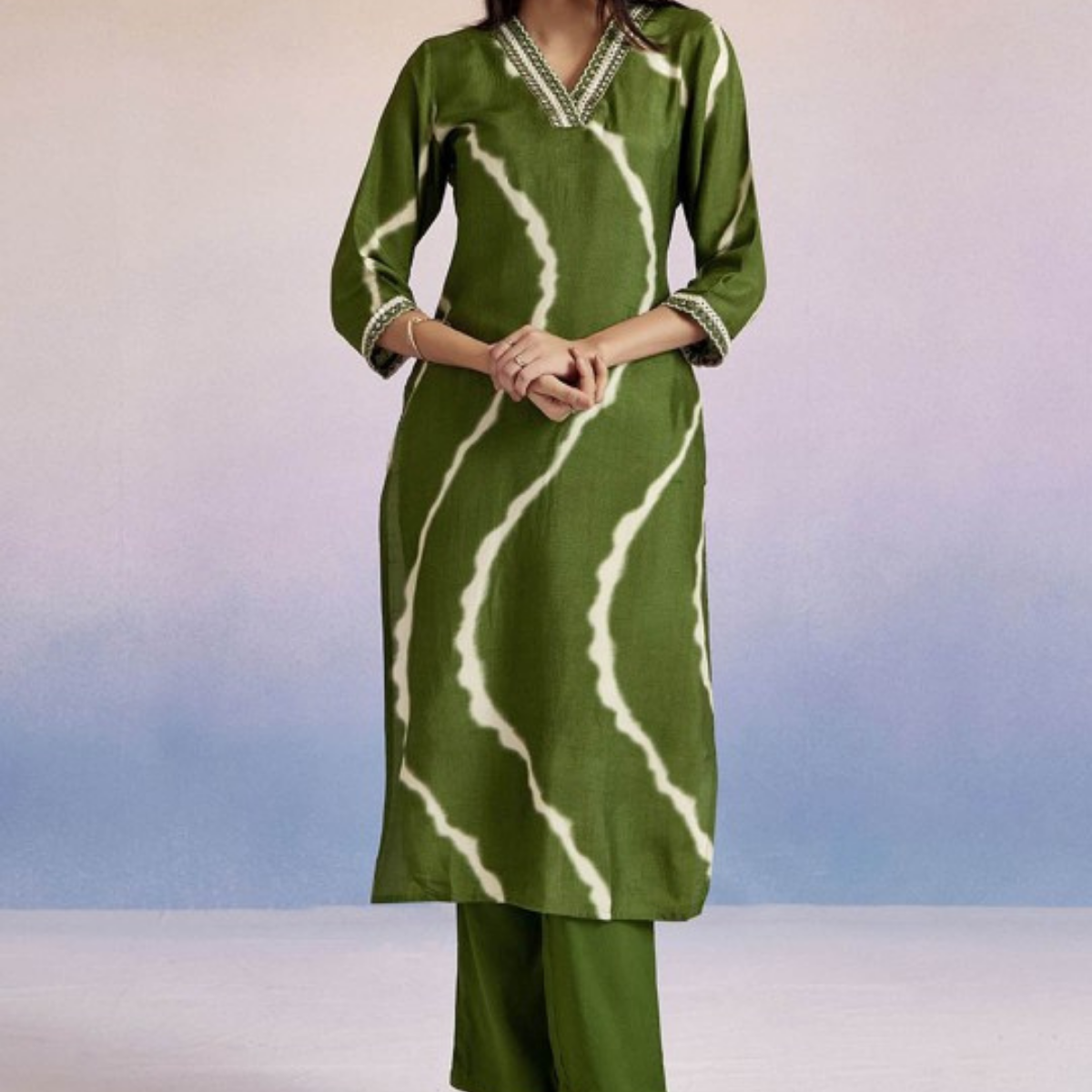 3-Piece Women’s Palazzo Kurti Set | Fusion of Comfort and Style for Any Occasion | KS-10