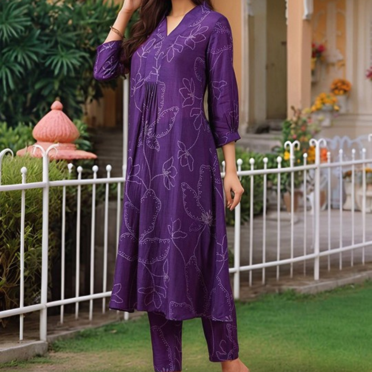 3-Piece Women’s Palazzo Kurti Set | Fusion of Comfort and Style for Any Occasion | KS-07