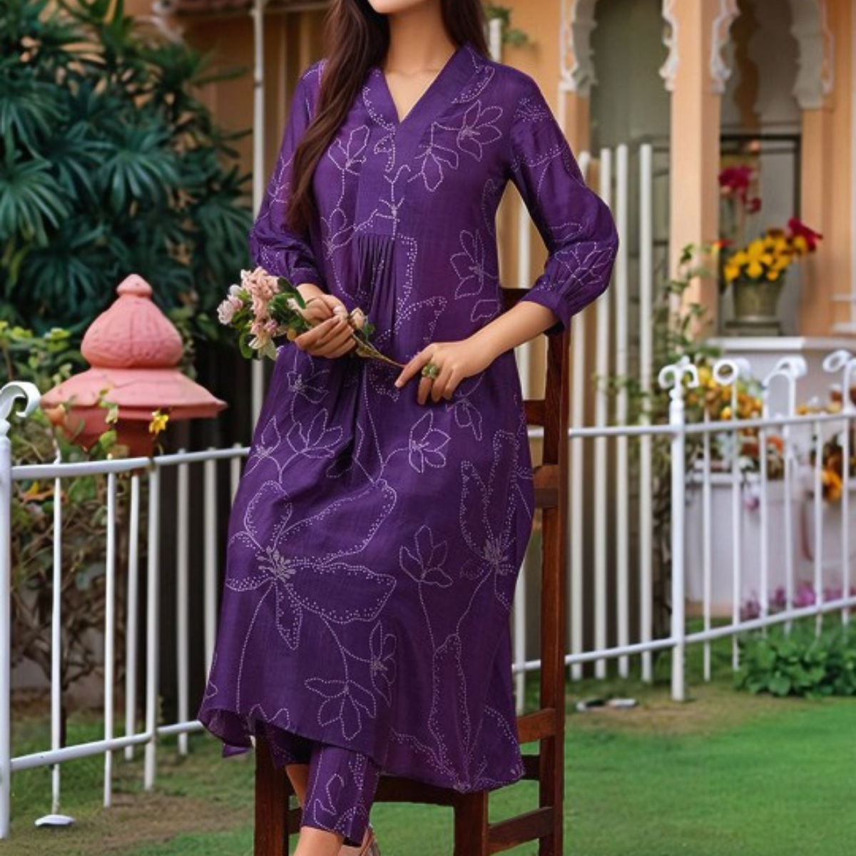 3-Piece Women’s Palazzo Kurti Set | Fusion of Comfort and Style for Any Occasion | KS-07