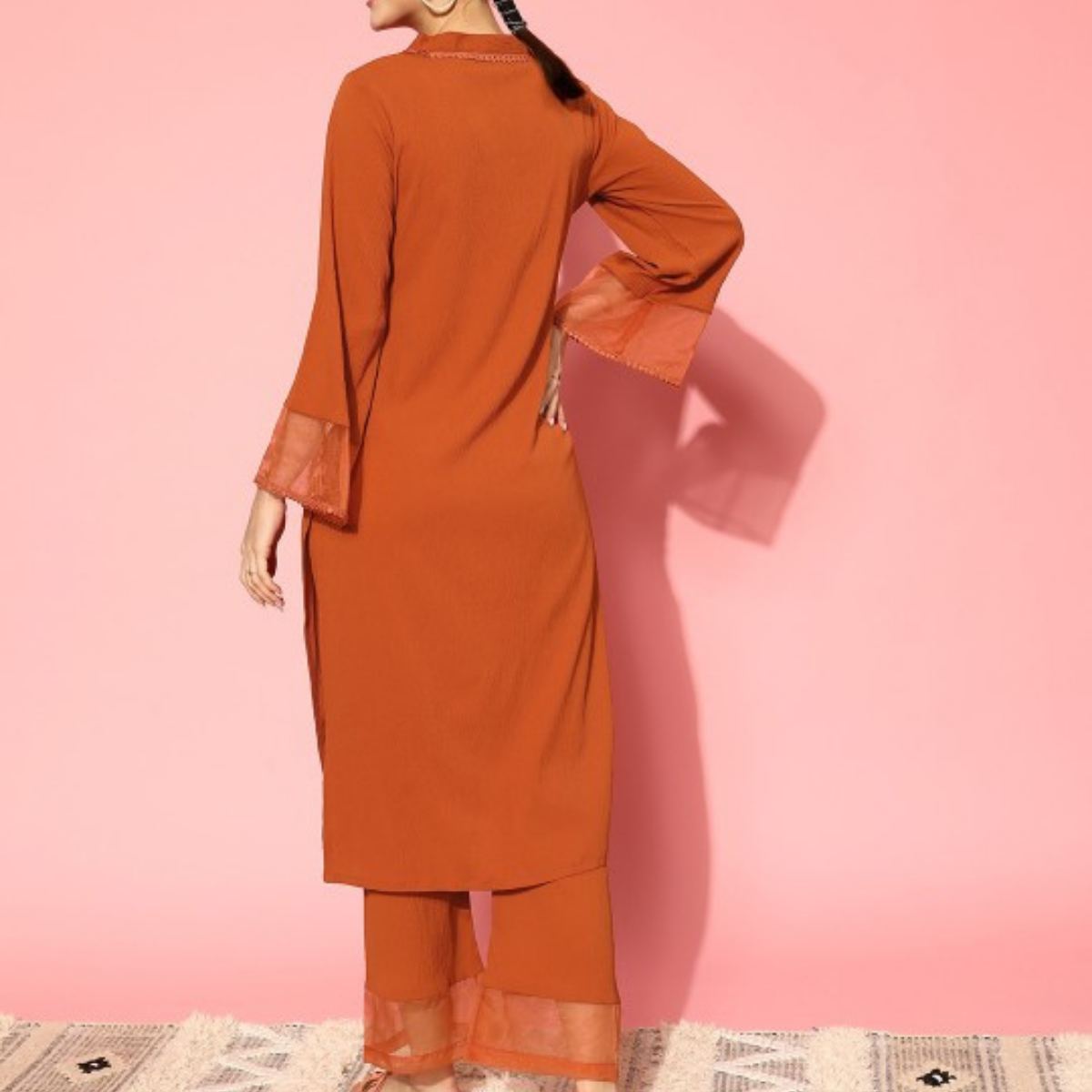 3-Piece Women’s Palazzo Kurti Set | Fusion of Comfort and Style for Any Occasion | KS-01