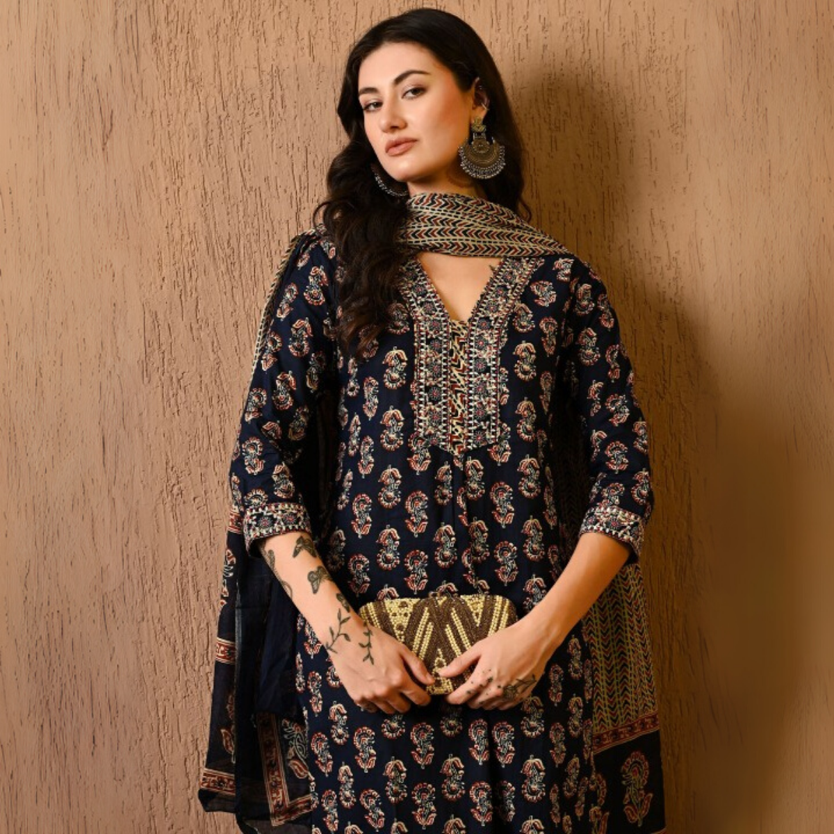 Comfort Meets Style: Women’s 3 Pack Cotton Kurta Set with Dupatta for Everyday Elegance| CK-03