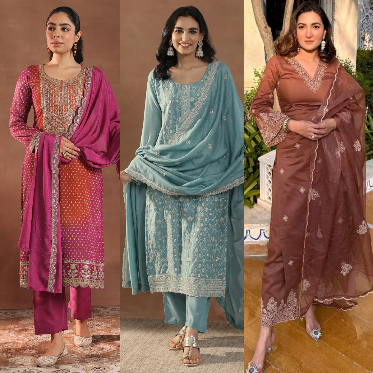 PACK OF 3 | Stylish Women’s Suit Set with Matching Dupatta | Perfect for Festivals & Parties | SD-02