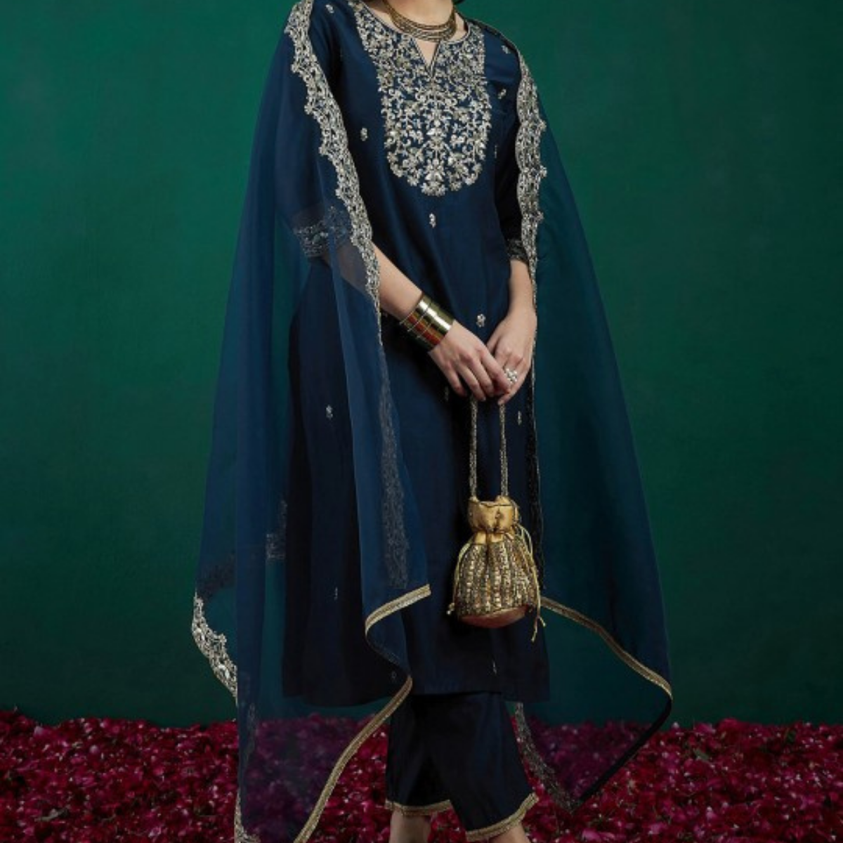 PACK OF 3 | Stylish Women’s Suit Set with Matching Dupatta | Perfect for Festivals & Parties | SD-05