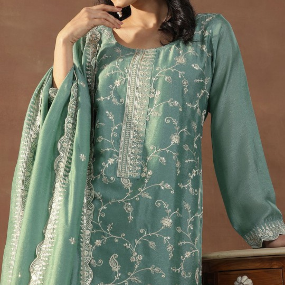 PACK OF 3 | Stylish Women’s Suit Set with Matching Dupatta | Perfect for Festivals & Parties | SD-09