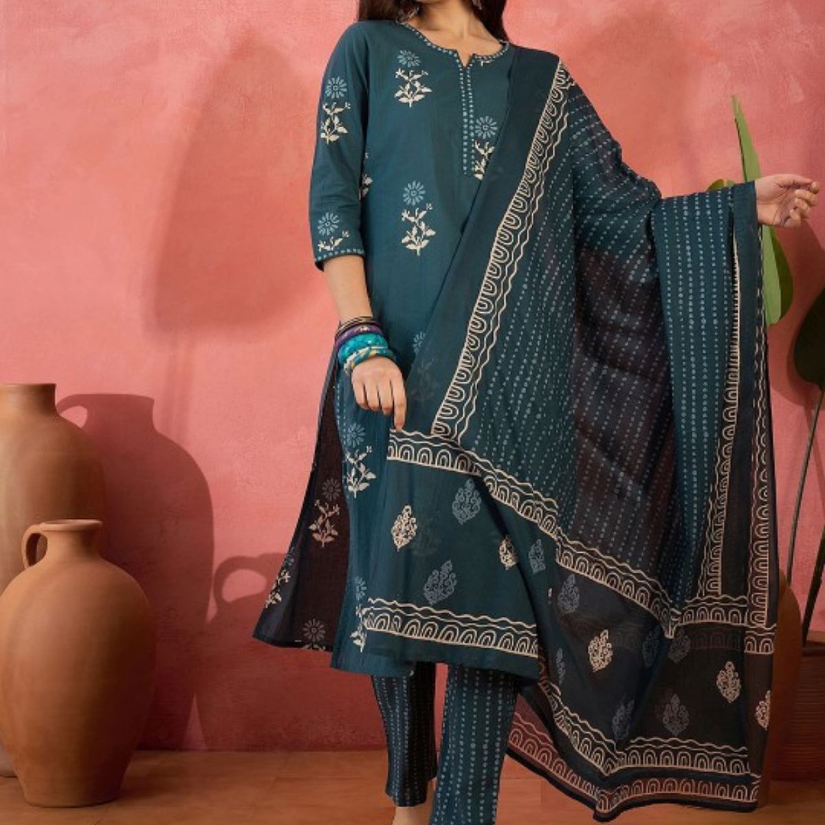 Exclusive 3-Piece Cotton Kurta Sets with Dupatta – Shop the Combo Sale Now | FP-09
