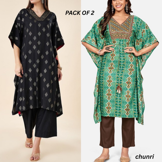Luxury Kaftan Set  Combo for Every Occasion | KPC-04