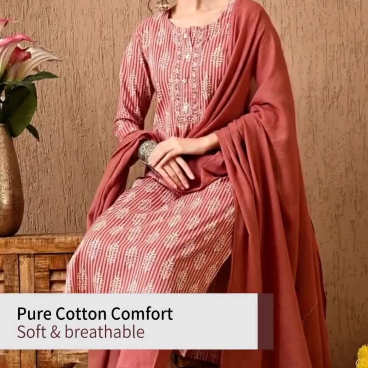 Exclusive 3-Piece Cotton Kurta Sets with Dupatta – Shop the Combo Sale Now | FP-07