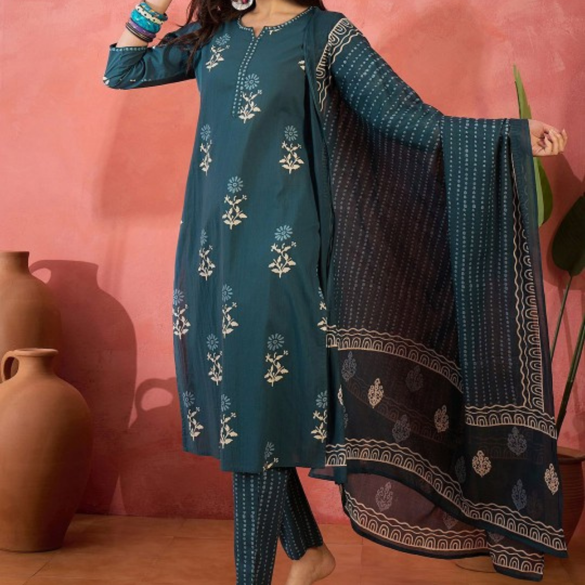 Exclusive 3-Piece Cotton Kurta Sets with Dupatta – Shop the Combo Sale Now | FP-04