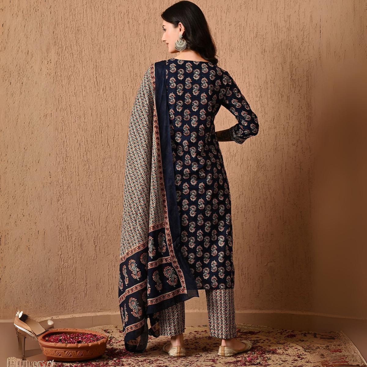 Comfort Meets Style: Women’s 3 Pack Cotton Kurta Set with Dupatta for Everyday Elegance| CK-03