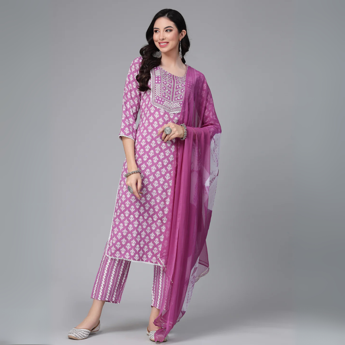 3 Piece Cotton Kurti Combo | Ideal for Office, Casual & Festive Looks | KC-04