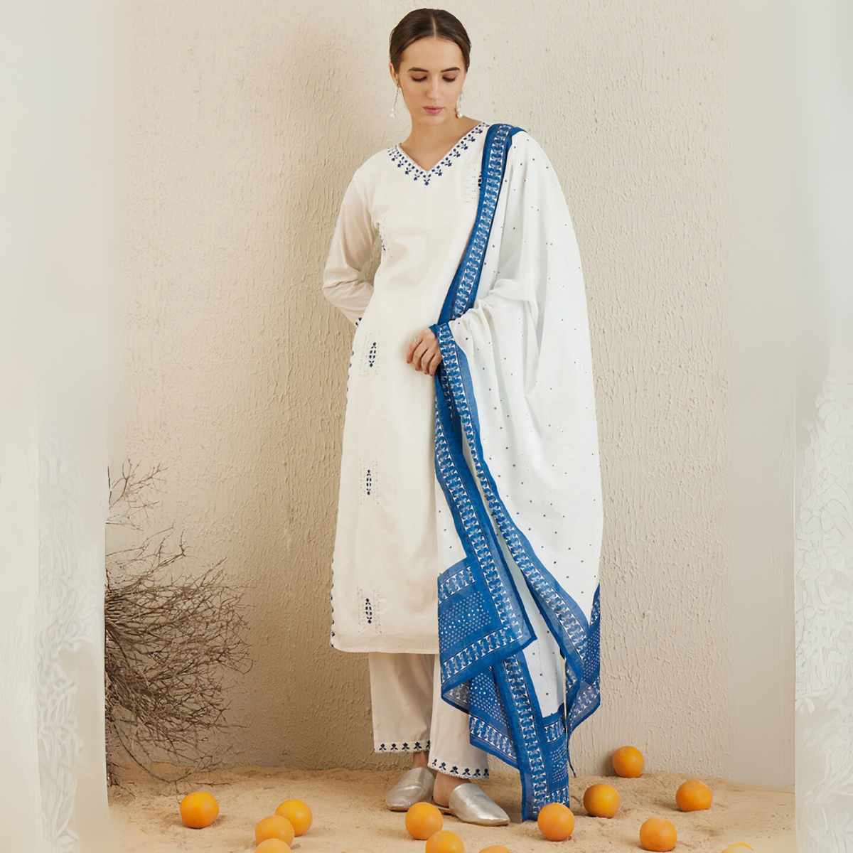 Comfort Meets Style: Women’s 3 Pack Cotton Kurta Set with Dupatta for Everyday Elegance| CK-01
