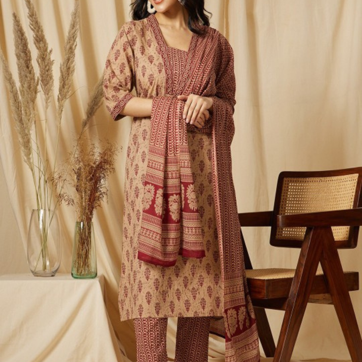 Exclusive 3-Piece Cotton Kurta Sets with Dupatta – Shop the Combo Sale Now | FP-09