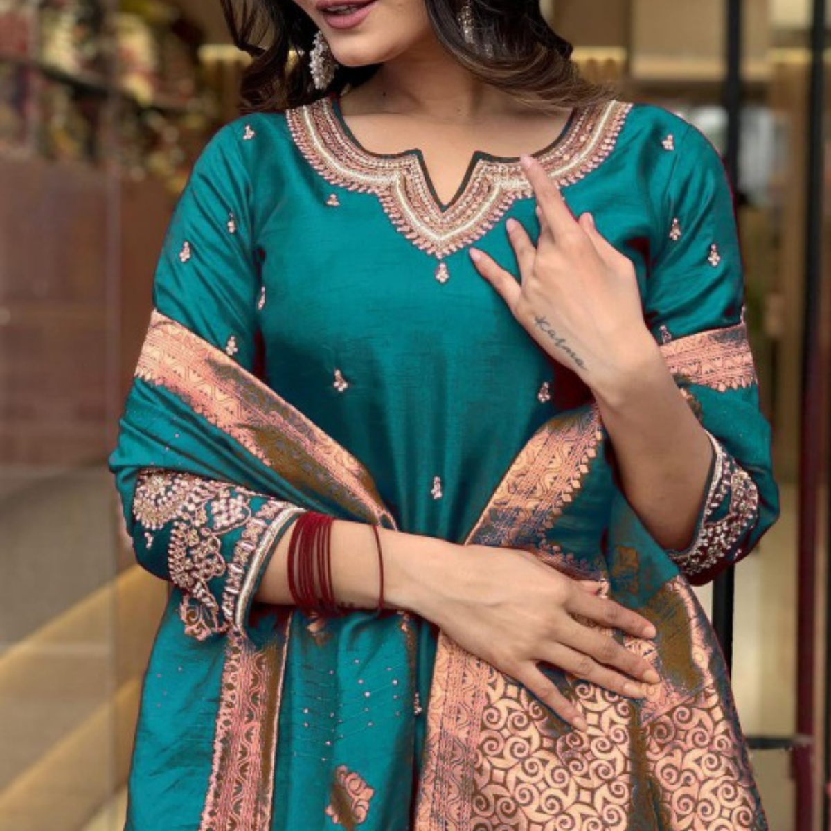 PACK OF 3 | Stylish Women’s Suit Set with Matching Dupatta | Perfect for Festivals & Parties | SD-03