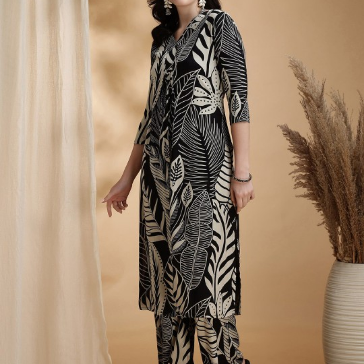 3-Piece Women’s Palazzo Kurti Set | Fusion of Comfort and Style for Any Occasion | KS-10
