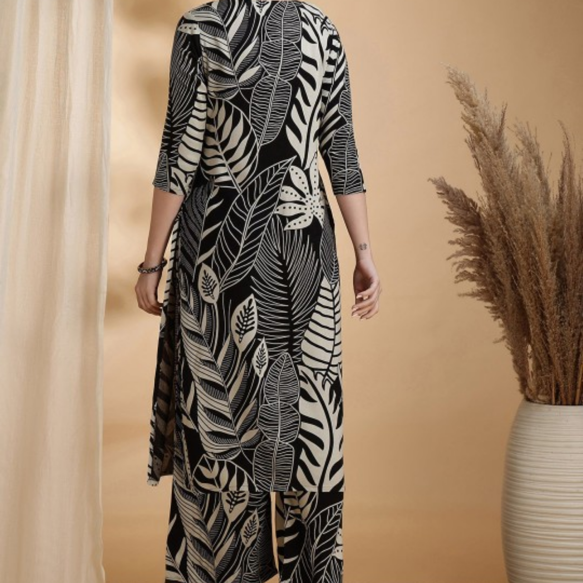 3-Piece Women’s Palazzo Kurti Set | Fusion of Comfort and Style for Any Occasion | KS-10